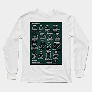 Geometric Formulas Long Sleeve T-Shirt